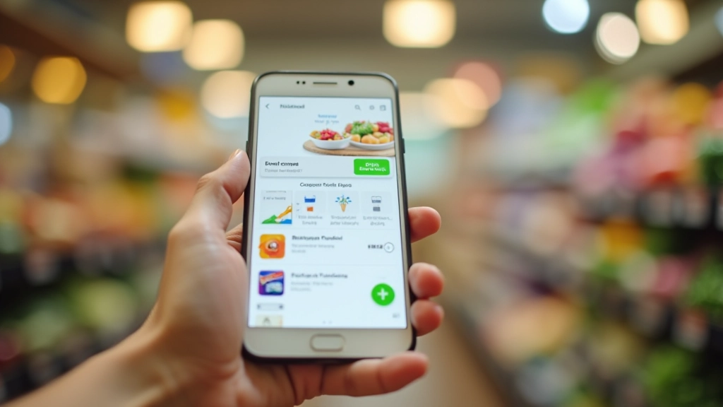 Close-up of smartphone screen showing digital coupon notifications and loyalty points balance with colorful app interface